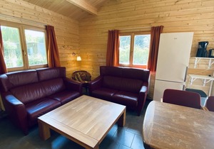 Wooden chalet for 6 people in a small holiday park in Ossenisse