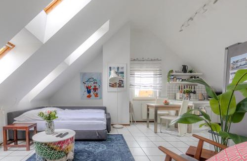 Hemsbach Apartment | ÄSTAY - BoxSpring auch als Einzelbetten, voll ausgestattete Küche, Eco-Friendly, Radfahren & Wandern, inkl XL Parkplatz