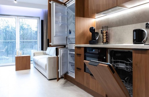 Srodmiescie Apartment | Łódź Narutowicza Studio - Parking, Balcony, A/C - by Rentujemy