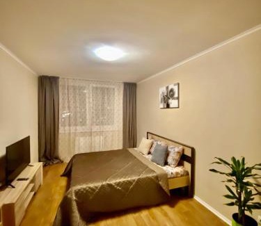 Dniprovs'kyi District Apartment | В 2 хвилинах від метро супер видова ТЦ Проспект Серце МВЦ Ожоговий центр