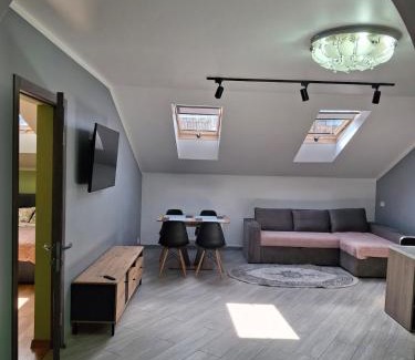 Lviv City Center Apartment | Простора сімейна оселя у серці міста Львів бічна ПЛОЩА РИНОК кухня-студія та спальня 2 кондиціонери