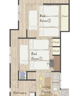 Narita Apartment | 幸Happiness 10 Guests Near Narita Airport 3 Parking Spaces Spacious Home