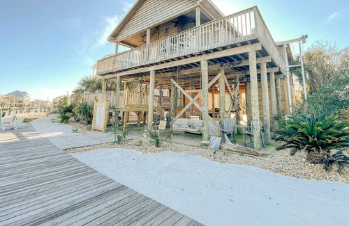 Dauphin Island House | 038 Honeysuckle Blue by ACP