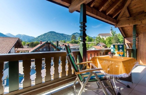 Ruhpolding Apartment | 05. apartment, balcony, kitchenette, 1 bedroom and 1 living room, WLAN (in Dep. Posthof)