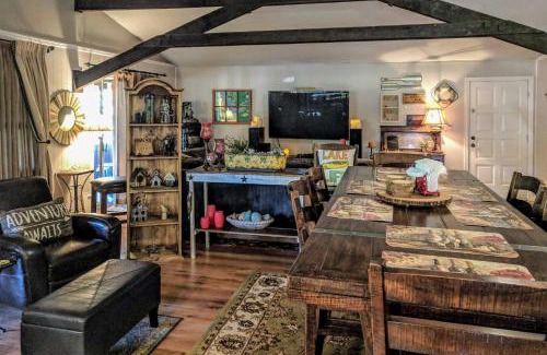 Log Cabin House | 1-Acre Rustic Lake Resort with Outdoor Entertainment