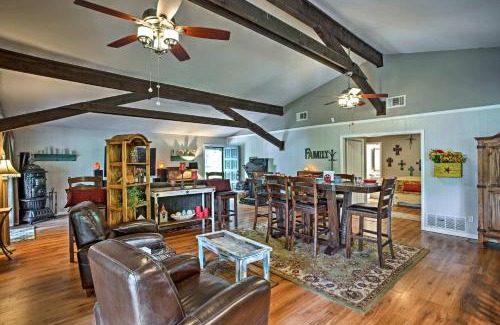 Log Cabin House | 1-Acre Rustic Lake Resort with Outdoor Entertainment