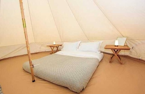 Llanfaethlu Cabin | 1 'Adhara' Luxury Bell tent Glamping Tent Anglesey