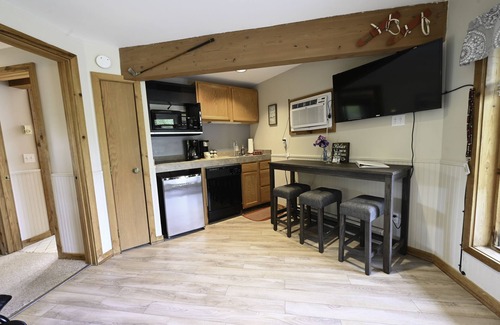 Mancelona Condo | 1 bdrm. 1 bath. NEW mattress, MOUNTAIN VIEW! Close to Lakes, Pool.