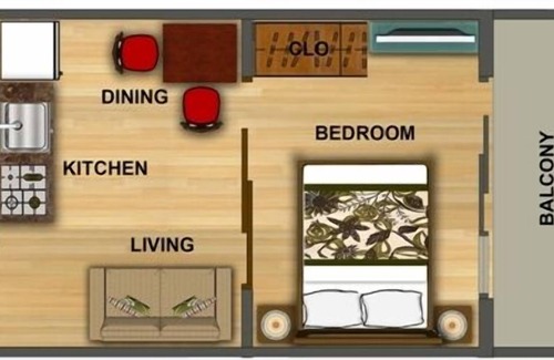 Makati Apartment | 1-Bedroom @ ACQUA Sutherland 2102