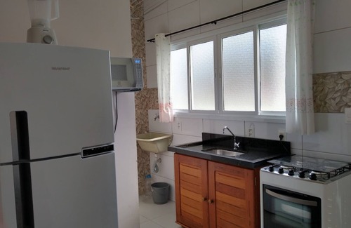 Caraguatatuba RV Rental | 1-bedroom apartment, furnished, swimming pool, playground and barbecue.