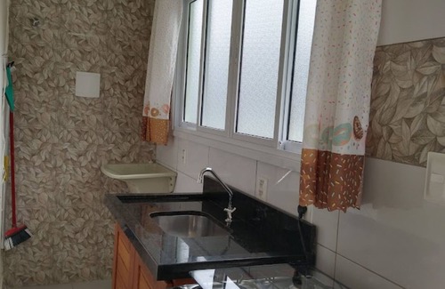 Caraguatatuba RV Rental | 1-bedroom apartment, furnished, swimming pool, playground and barbecue.
