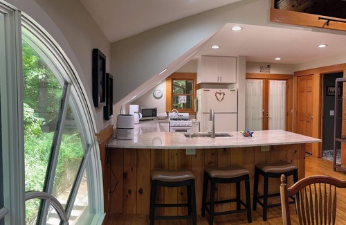 Weaverville Cottage | 1-bedroom secluded cottage forest view trails 15 min to Asheville. Pet friendly