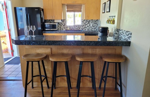 Ocean Beach House | 1 block from the beach, family friendly, w/private backyard & air conditioning
