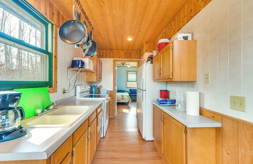 Trego Cabin | 1 Mi to South Twin Lake: Cabin w/Deck in Trego!