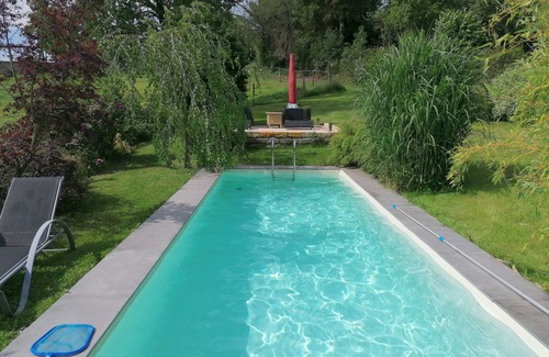Maxen Apartment | 10 km to Dresden - Modern apartment in the farm with own horses, garden pool
