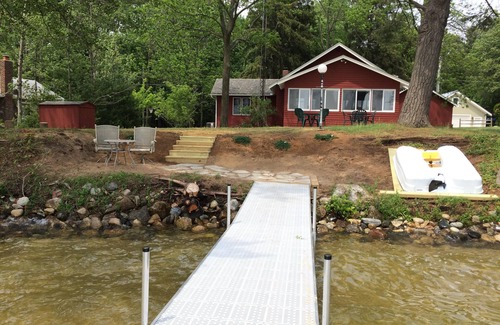 Bear Lake Cottage | 100 ft lakefront on Bear Lake, close to Crystal Mountain and Arcadia Bluffs