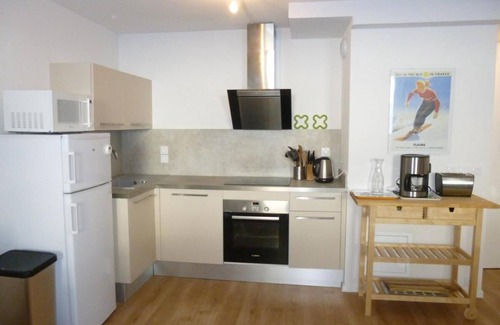 Flaine Apartment | 100m from shops, 3rd floor, view mountain, tv, 60m², Flaine