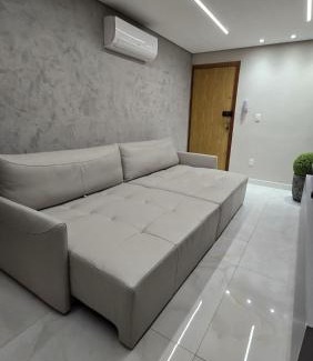 Castelo Apartment | 101 - Área Privativa de Luxo ar condicionado e churrasqueira