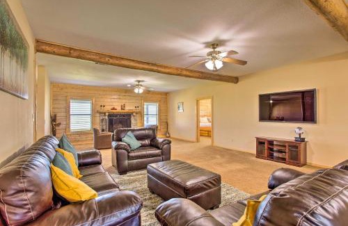 Rosston House | 11-Acre Krum Cabin with Jungle Gym and Sand Volleyball