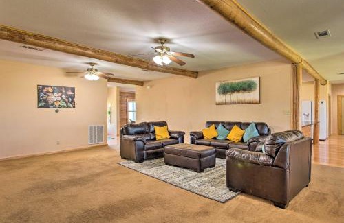 Rosston House | 11-Acre Krum Cabin with Jungle Gym and Sand Volleyball