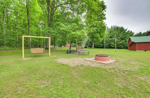 Fife Lake House | 11 Mi to Lake Fife: Farmhouse w/Yard & Fire Pit!