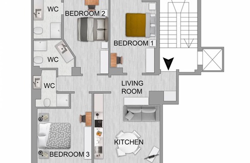 Pavia Apartment | 120 m² Apartment ∙ 3 bedrooms ∙ 6 guests