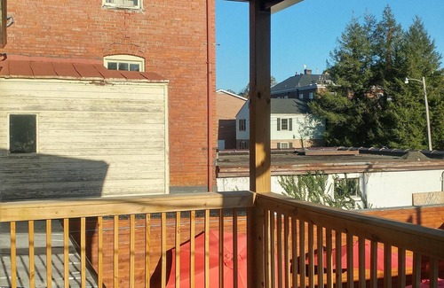 Charles Town Condo | 1200 SqFt Condo Above Abolitionist Ale Works Charles Town w/Laundry & Deck #201