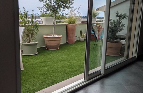 Biguglia Apartment | 145m2 roof villa with unobstructed view of the sea, pond and islands,