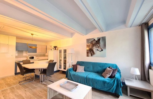 Flaine Apartment | 150m from ski slopes, 4th floor, view ski slopes, tv, 43m², Flaine