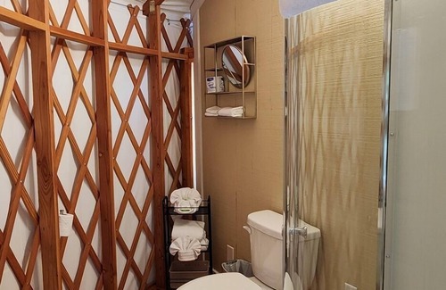 Mill Spring Apartment | 16' Yurt, Dog Friendly, Deck, Dome Skylight, Sleeps 2.