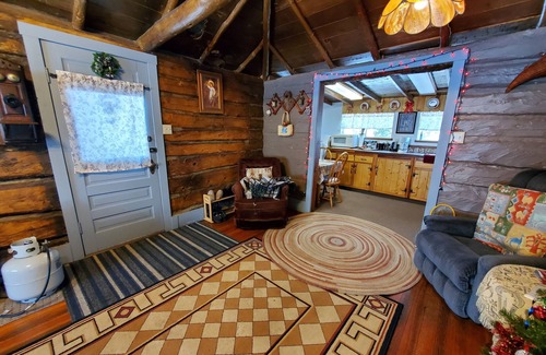 Pine Cabin | 1900's Log Cabin with Spectacular Valley View