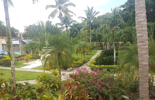 El Batey Apartment | 1BD guest-friendly condo near everything, with pool, wifi, cable TV