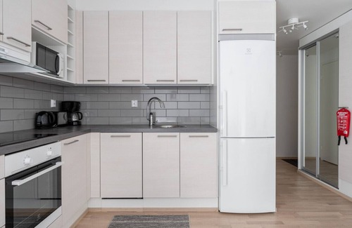 Tampere Apartment | 1BR & Balcony next to Railway Station in Downtown