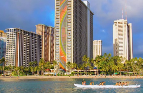 Waikiki Apartment | 1BR Deluxe Suite with Sparkling Honolulu Skyline-Grand Waikikian Hilton Resort!