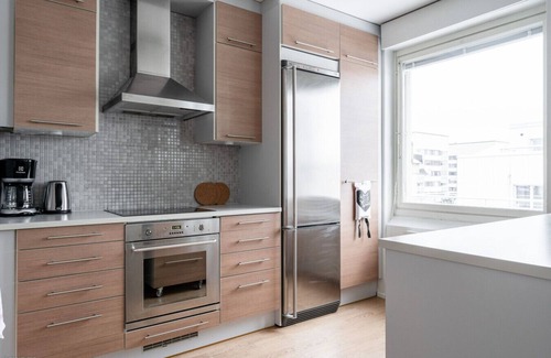 Tampere Apartment | 1BR with Sauna, Rooftop Terrace & Amazing Views