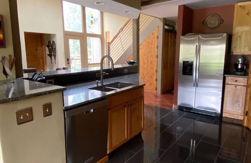 Georgetown Ski Chalet | 2/2 Chalet w/Office on the Clear Creek with Views! Balcony Bedroom Suite