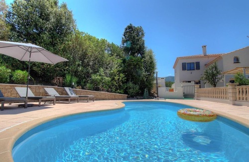 Eccica-Suarella Cottage | 2-3 person gite, swimming pool, stunning sea view, near Porticcio