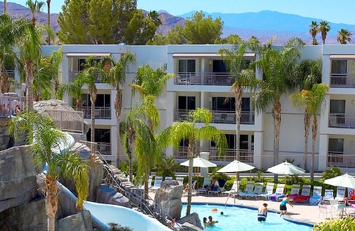 Canyon Corridor Condo | 2 BDRM- PALM CANYON RESORT- ART MUSEUM 3 MILES~ HEATED POOLS, SLIDES, DINING
