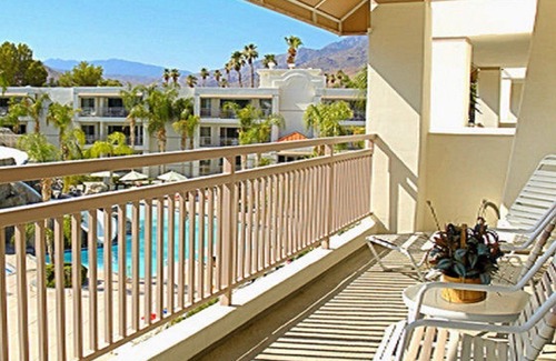 Canyon Corridor Condo | 2 BDRM- PALM CANYON RESORT- ART MUSEUM 3 MILES~ HEATED POOLS, SLIDES, DINING