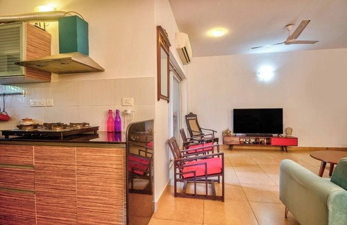 Arpora Apartment | 2-bedroom apartment in superb Arpora with AC, WiFi, fitness room & Swimming Pool