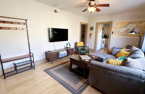 Munising Apartment | 2-Bedroom Apartment in the Heart of Downtown Munising