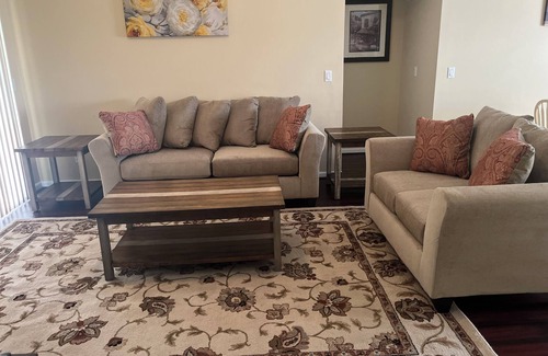 Mason Condo | 2-bedroom condo in fantastic Mason with AC, WiFi