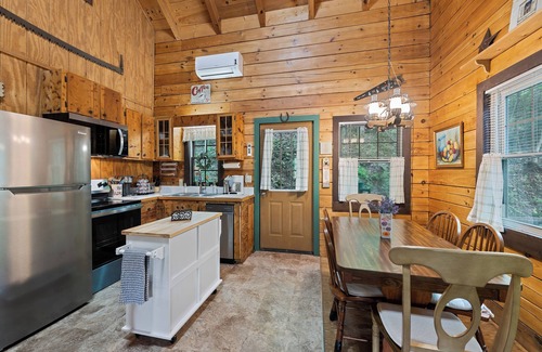 Maggie Valley Cabin | 2 BR 2 BA Cabin, Private, Close to Town, Covered Porch, Views, Gravel Access