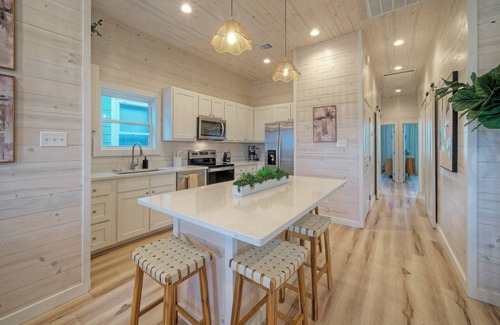 Port Aransas House | 2 Homes, Sleeps 22 | 2 Private Pools, Firepit, Steps to Beach Boardwalk Access