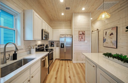 Port Aransas House | 2 Homes, Sleeps 22 | 2 Private Pools, Firepit, Steps to Beach Boardwalk Access