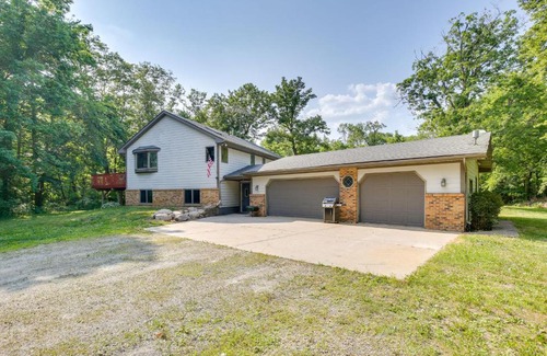 Faribault House | 2 Mi to Cedar Lake Quiet Home with Fire Pit and Deck