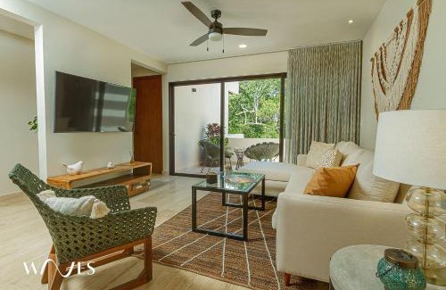 Tulum Apartment | 2 Rec. | Roof c/Infinity Pool + Jacuzzi | Amplio