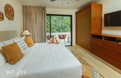 Tulum Apartment | 2 Rec. | Roof c/Infinity Pool + Jacuzzi | Amplio
