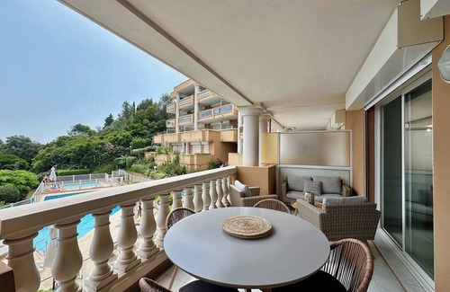 Theoule-Superieur Apartment | 2-room apt: sea, swimming pool, air conditioning, parking