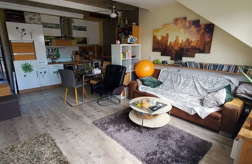 Sundheim Apartment | 2-room duplex fully equipped Kehl quiet area Rhine balcony Black Forest view